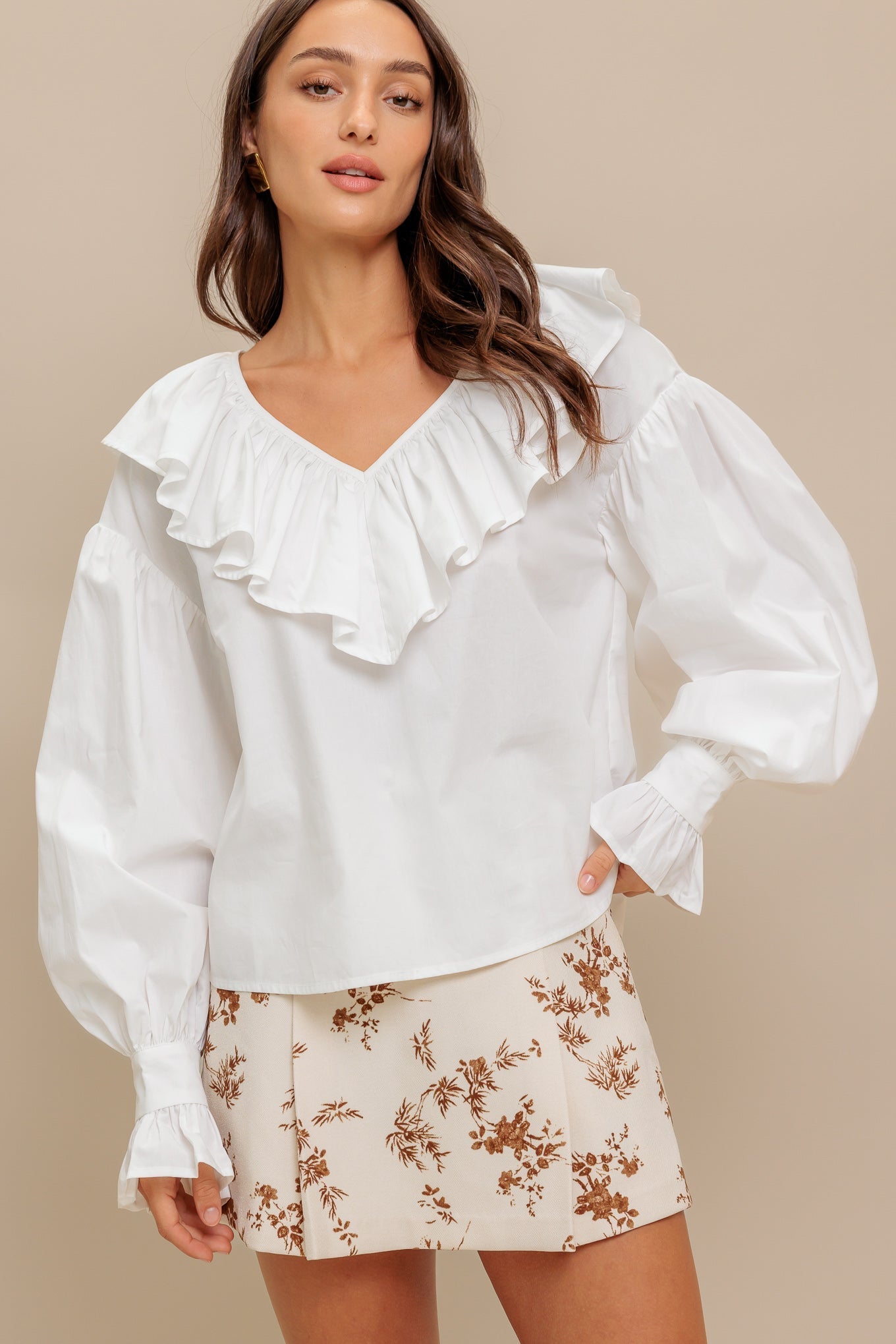 COUTURE CODE WOVEN TOP Flying Tomato